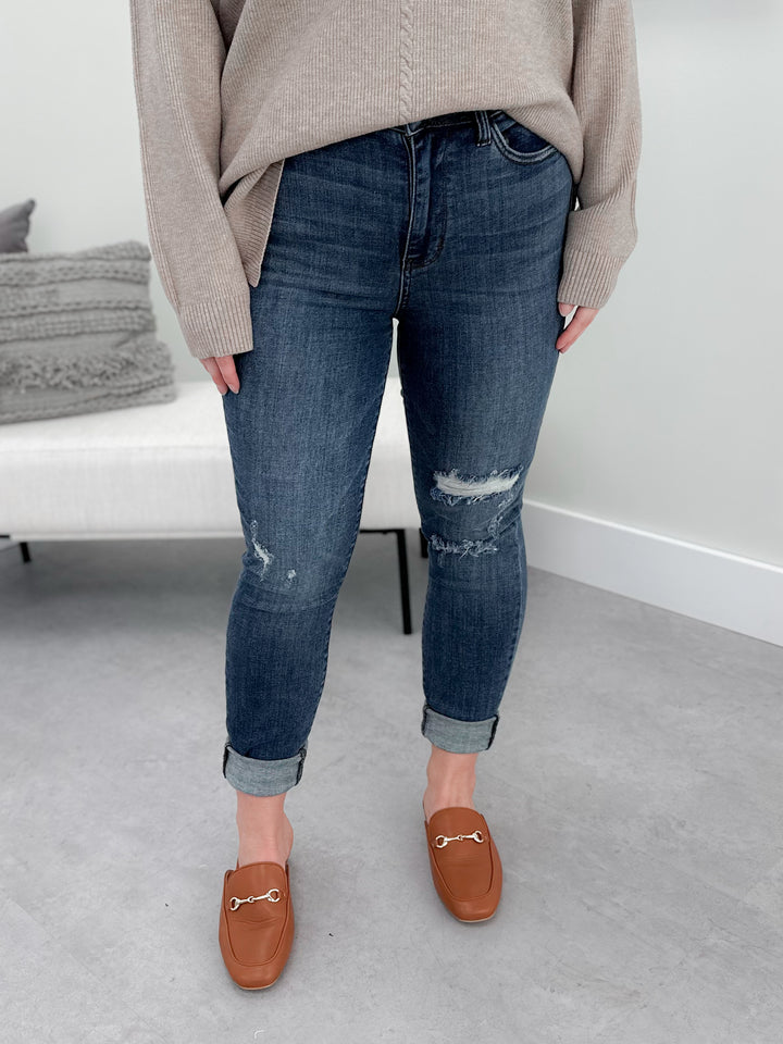 Mia High Rise Jeans in Dark Wash by Judy Blue