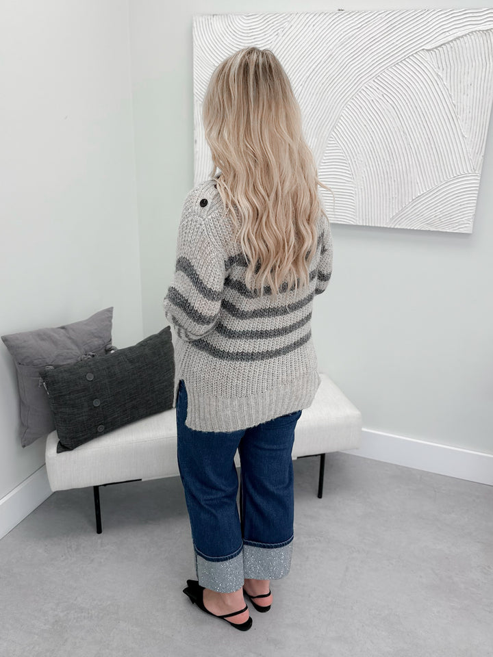 Fireside Sweater in Stone Shimmer