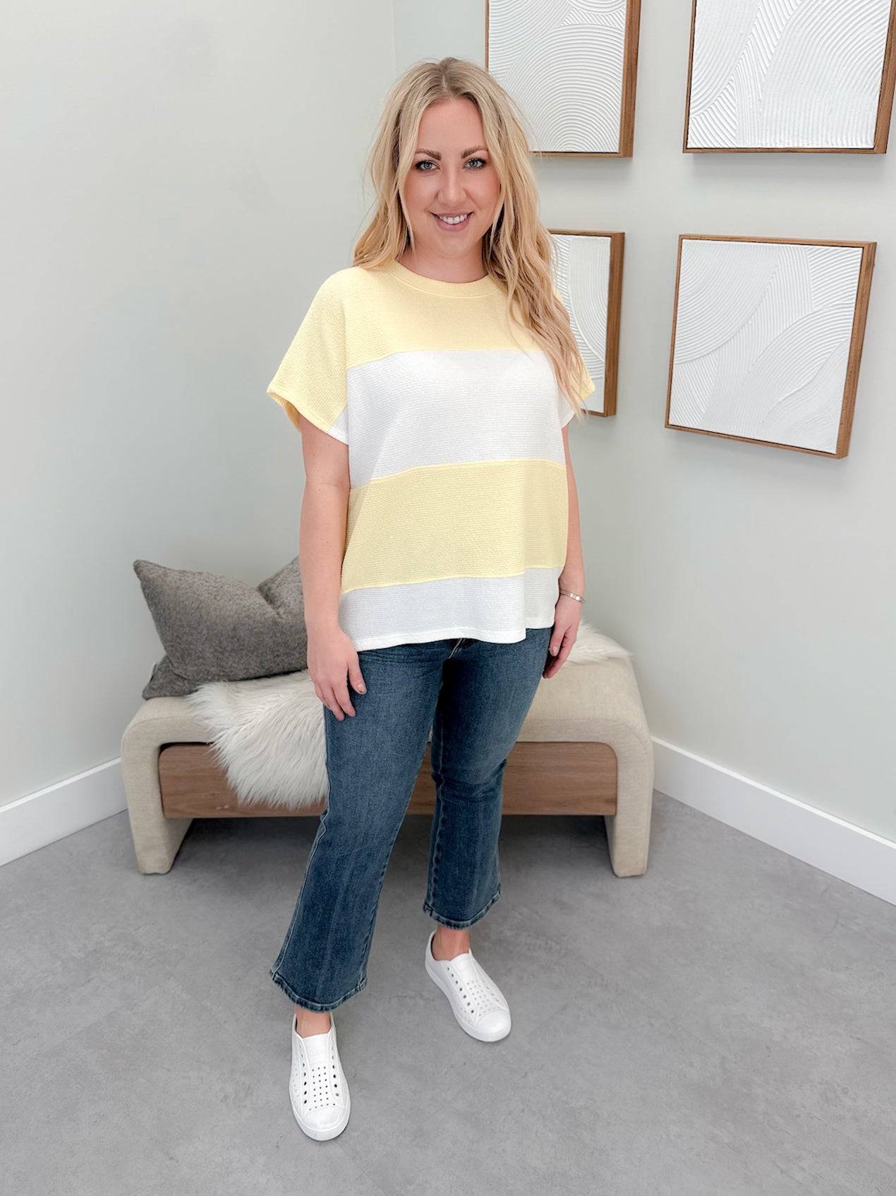 Darner Tee in Banana