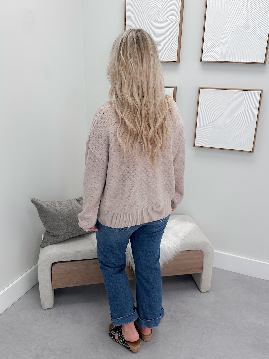 Heidi Sweater in Desert Taupe