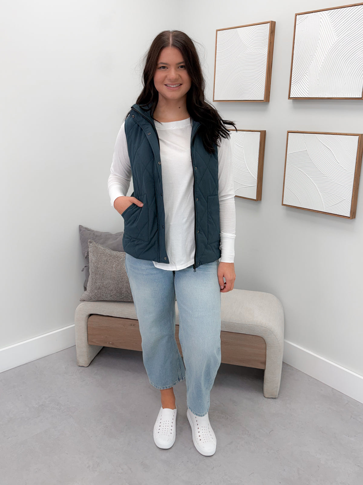 Remy Vest in Teal