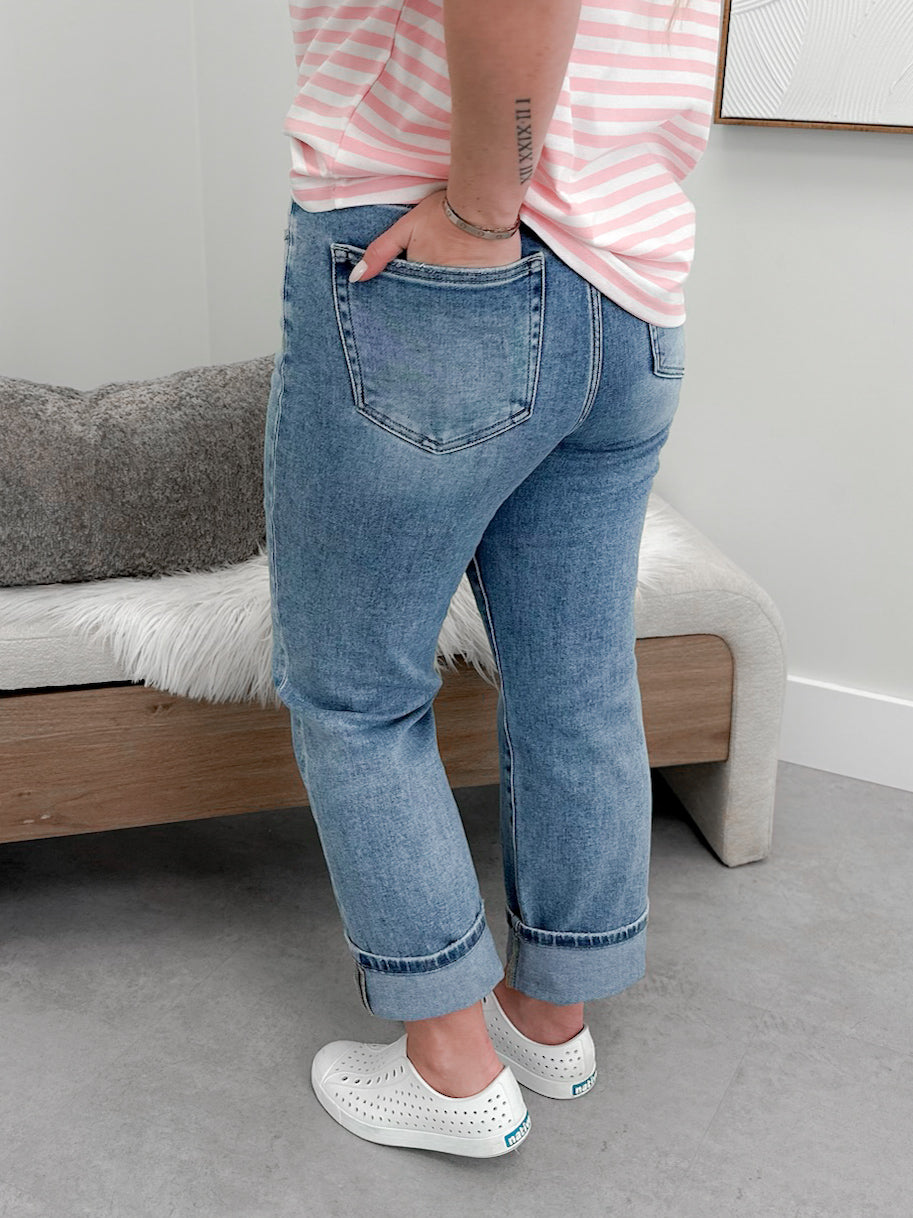 Surrey Straight Leg Tummy Control Jeans by Risen