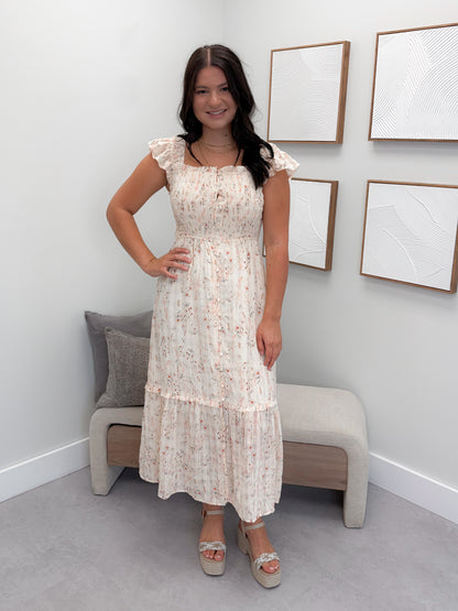 Prairie Winds Dress in Cream Floral