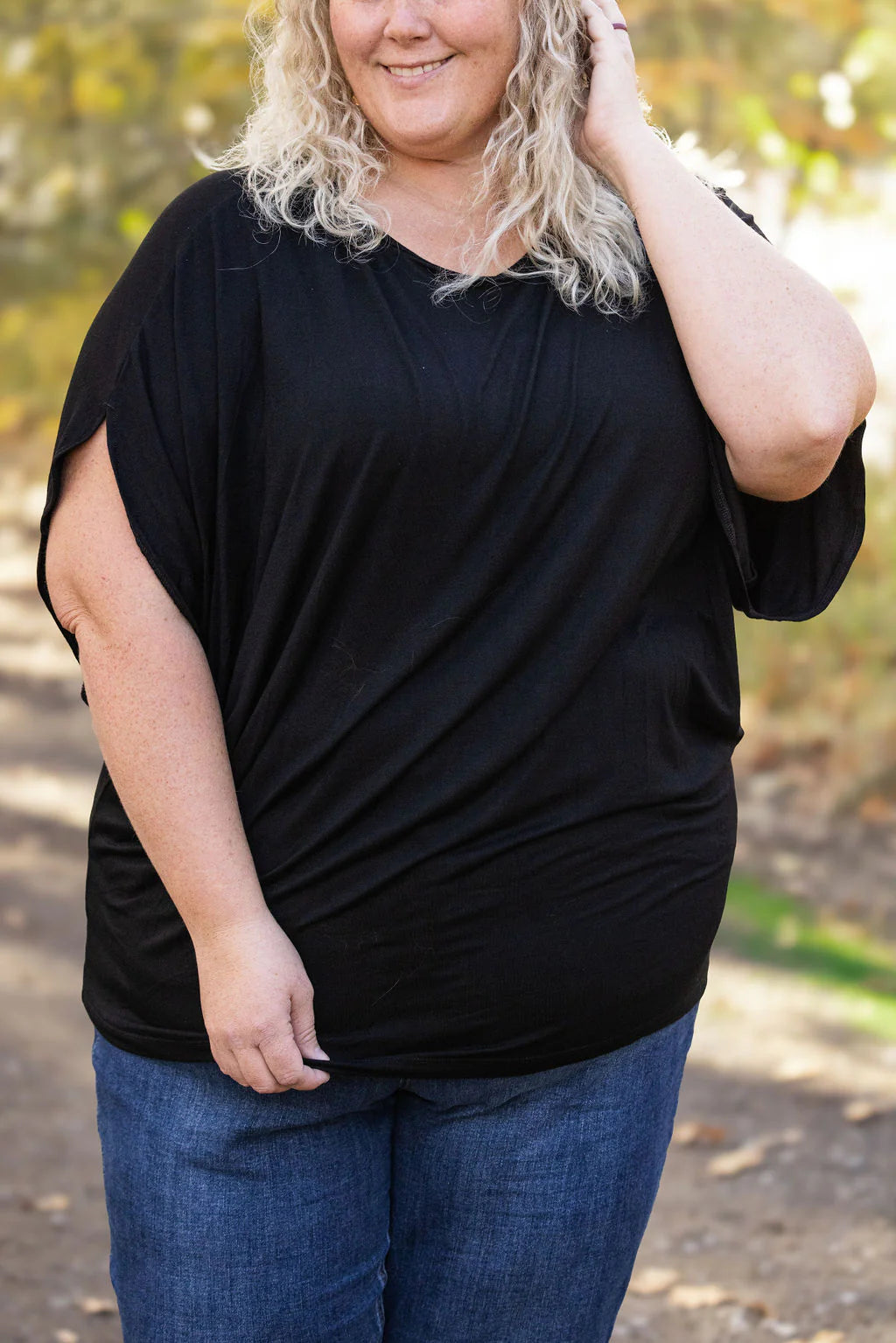 Darcy Dolman Top in Black by Michelle Mae