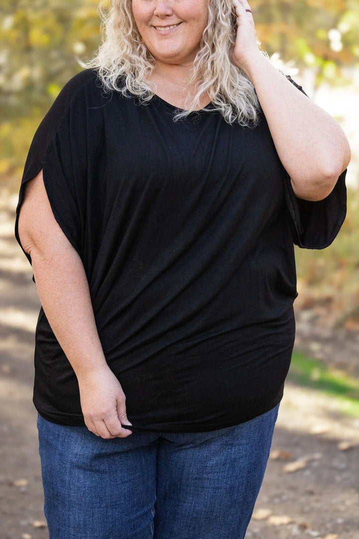 Darcy Dolman Top in Black by Michelle Mae
