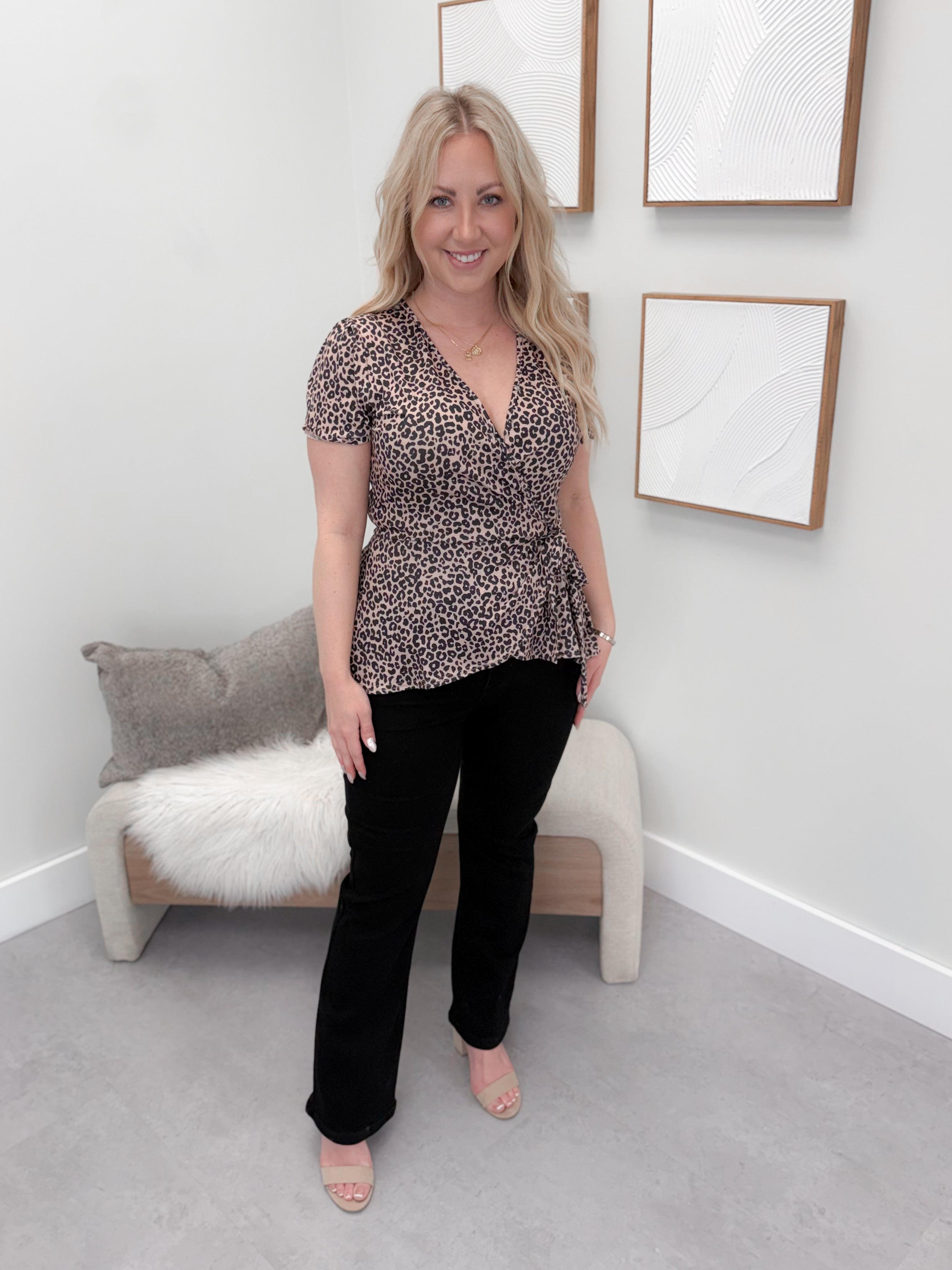 Izzy Blouse in Leopard