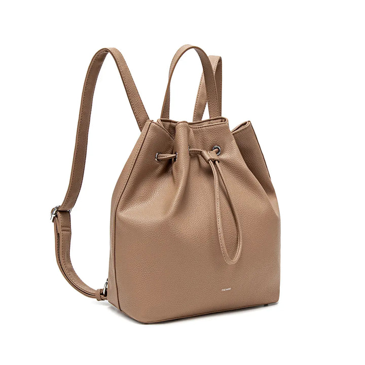 Leah Backpack in Latte Pebbled by Pixie Mood