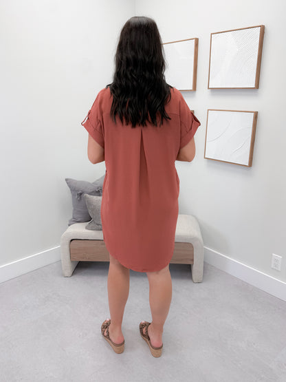 Hayes Dress in Cinnamon