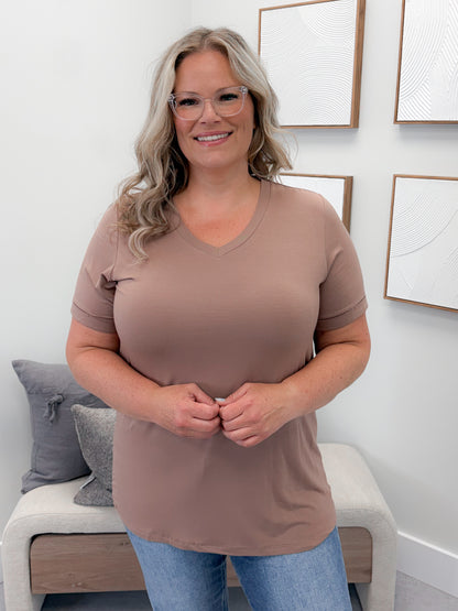 Coralie Tee in Mocha