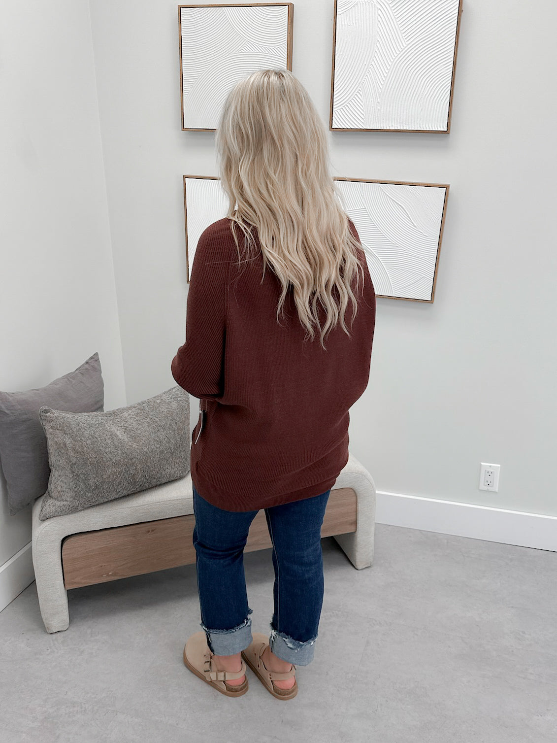 1129 Sweater in Cerise by Twenty Nine The Label