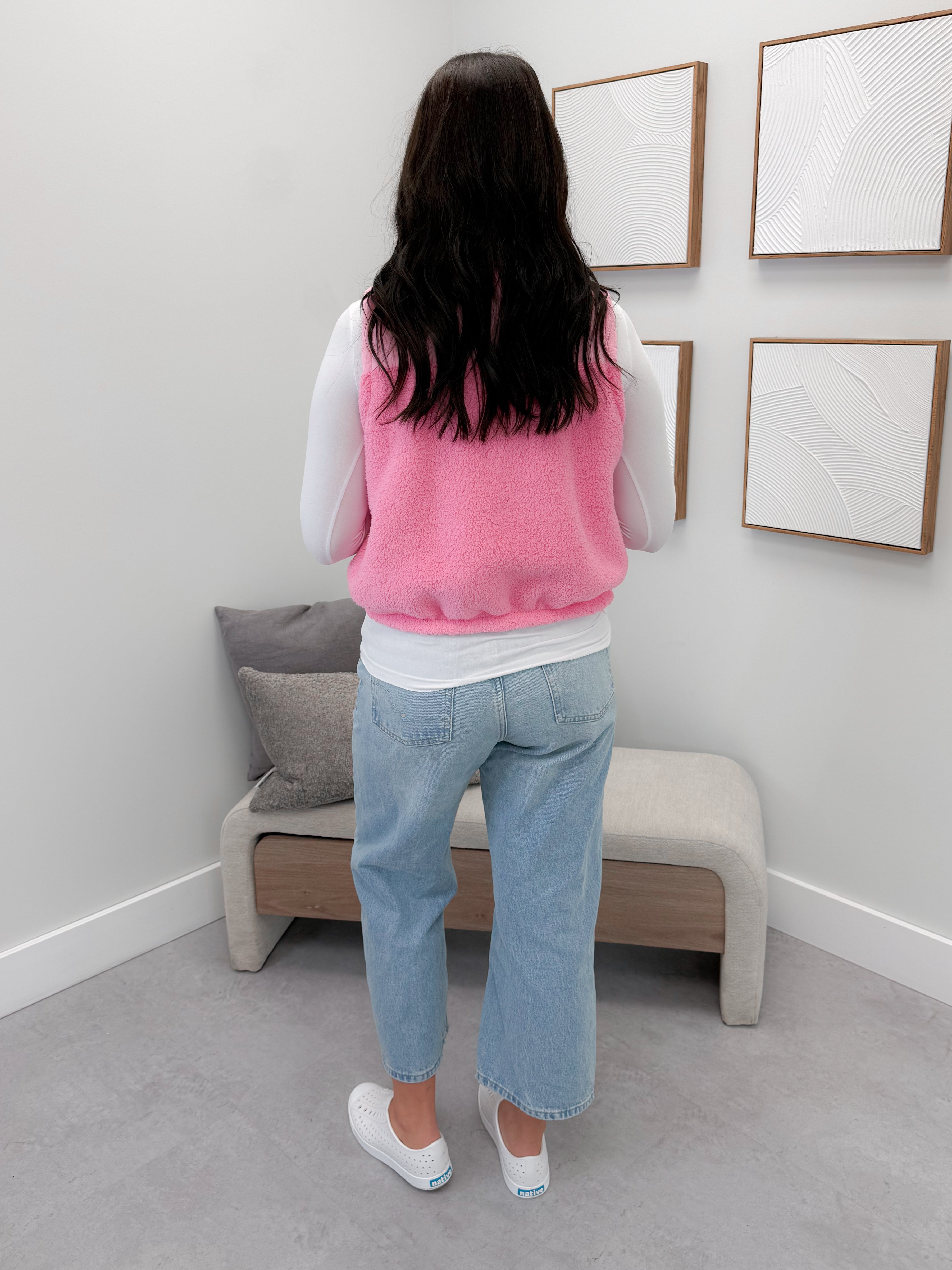 Tegan Vest in Pink