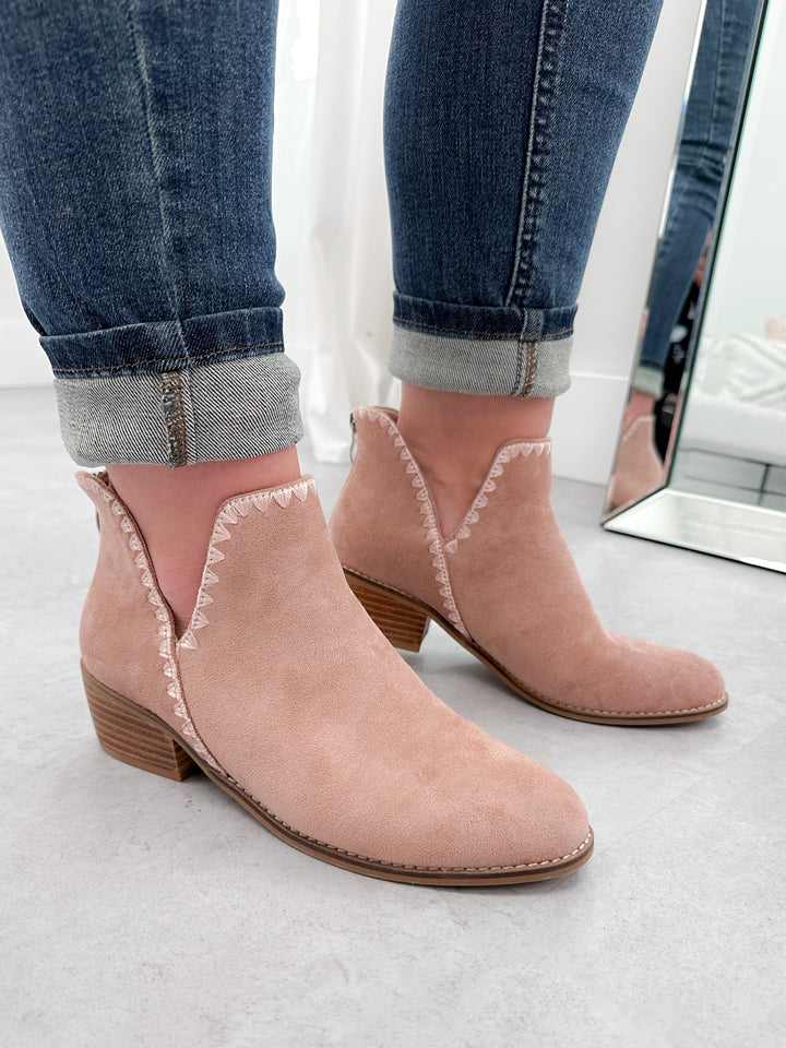 Spice It Up Bootie in Blush by Corkys