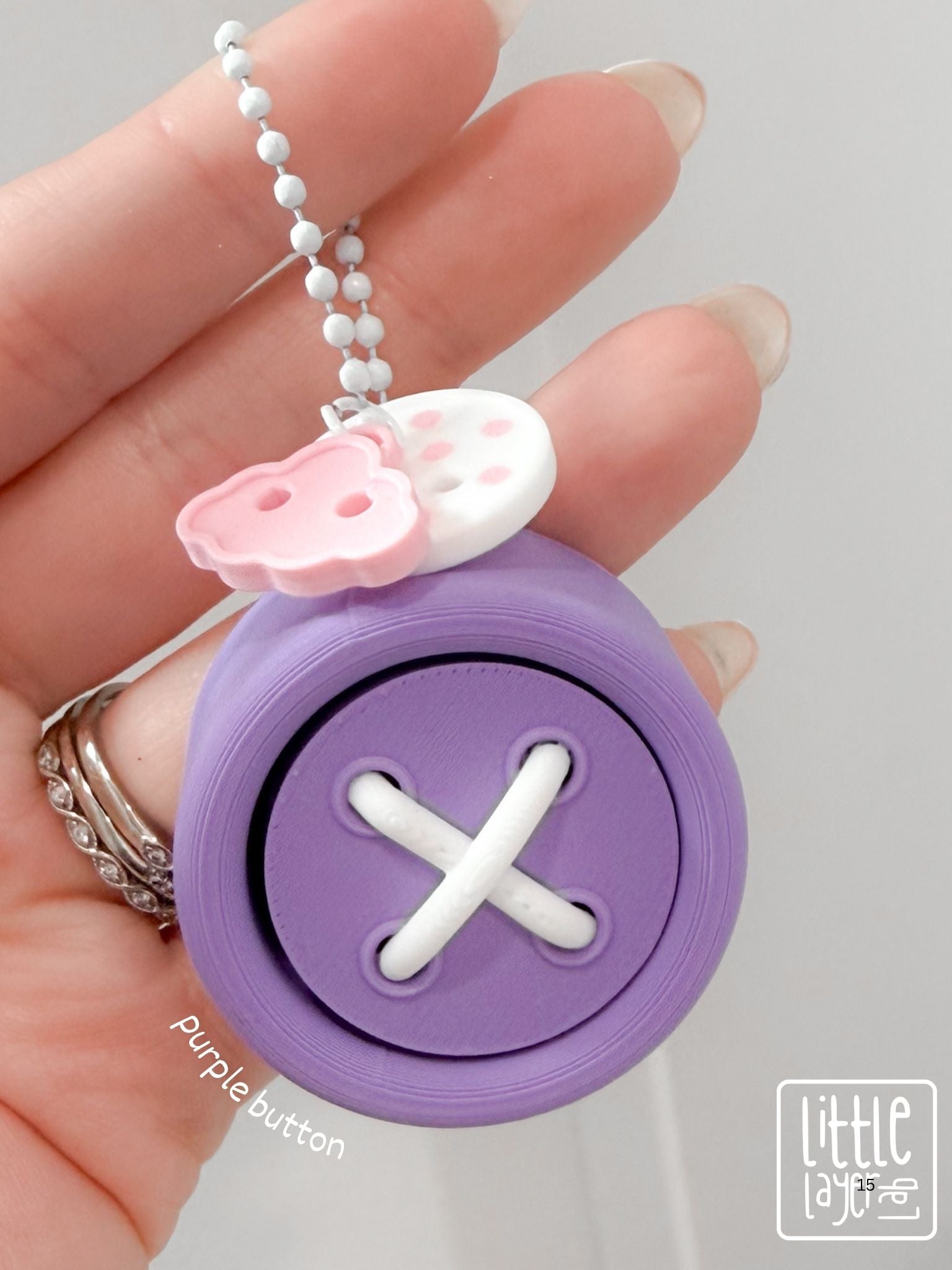 Button Clicker Keychain