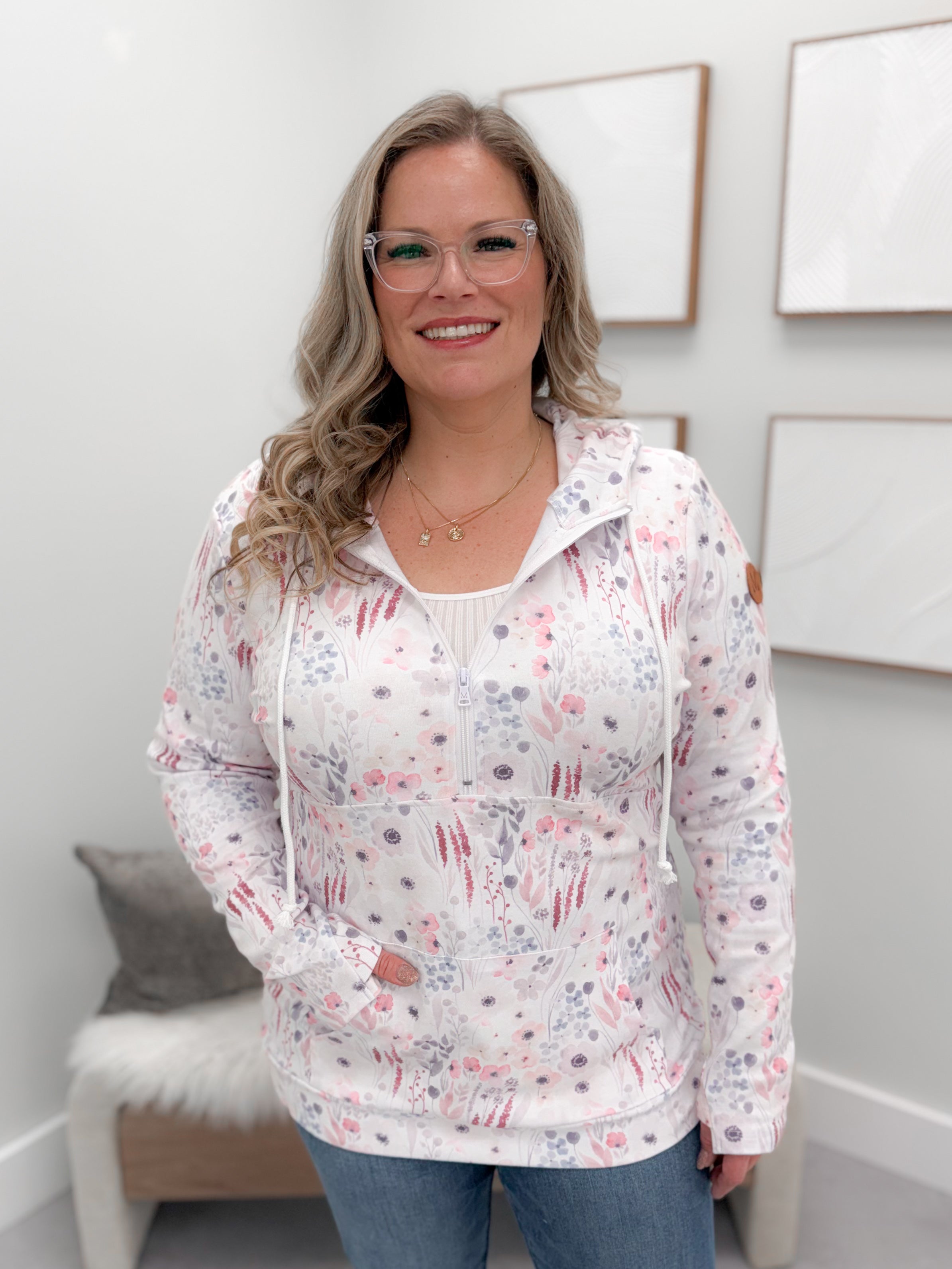 Wildflower Half Zip Hoodie