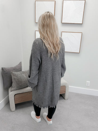 Beverly Cardigan in Grey
