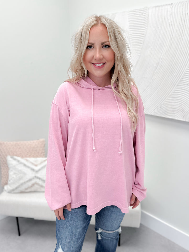 Classic Hoodie in Rose Pink