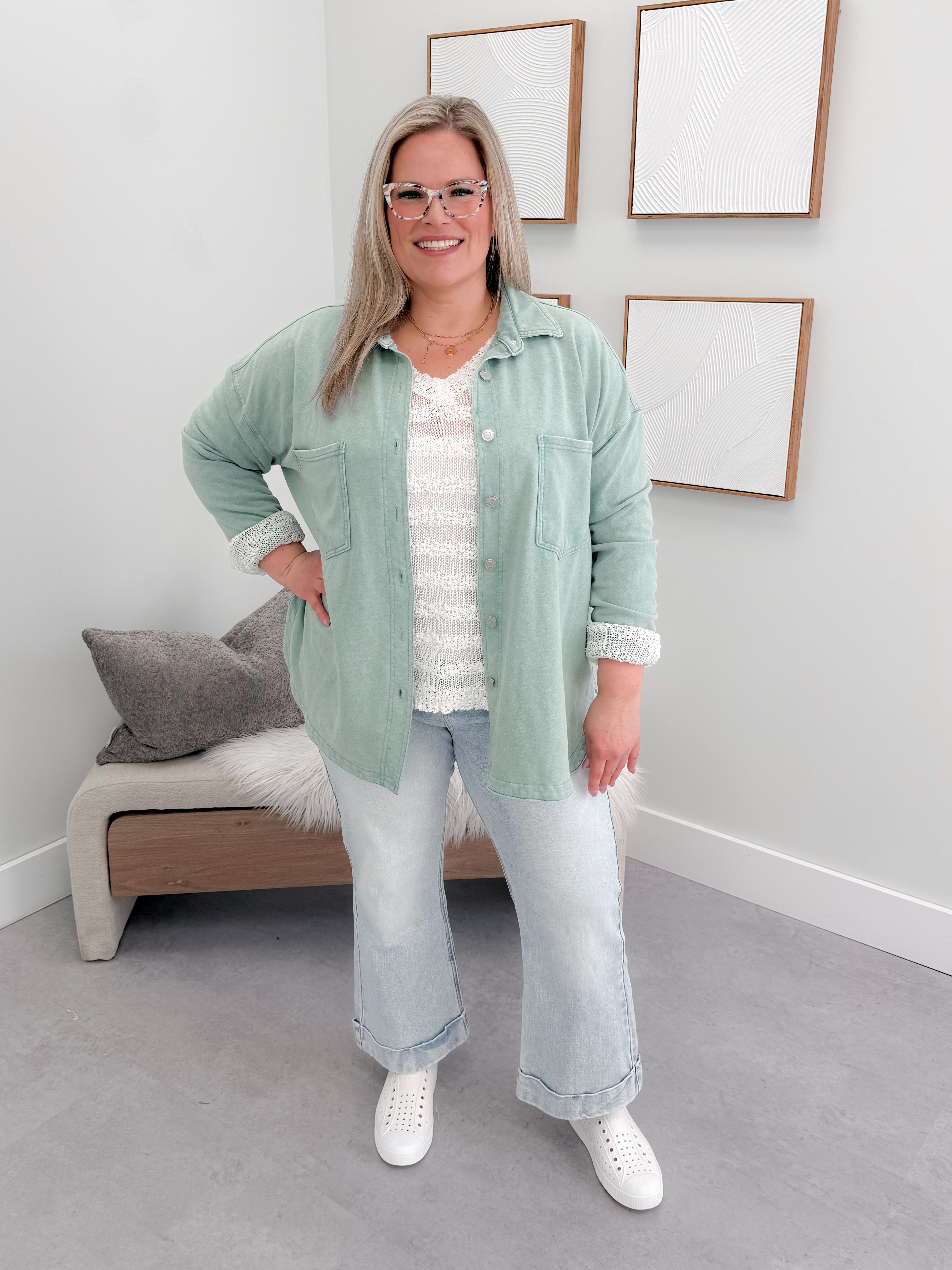 Sammy Shacket in Sage