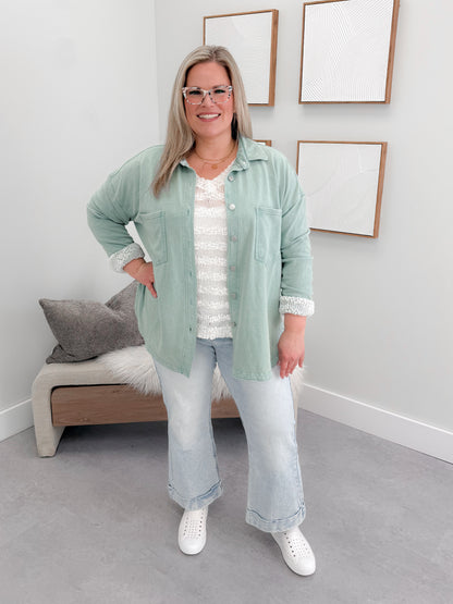 Sammy Shacket in Sage