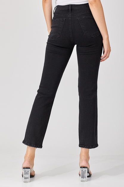 Corey Straight Leg Jeans in Black by Risen