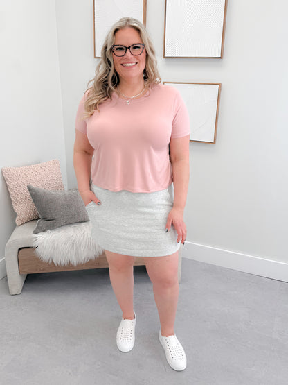 Etta Skort in Heather Grey