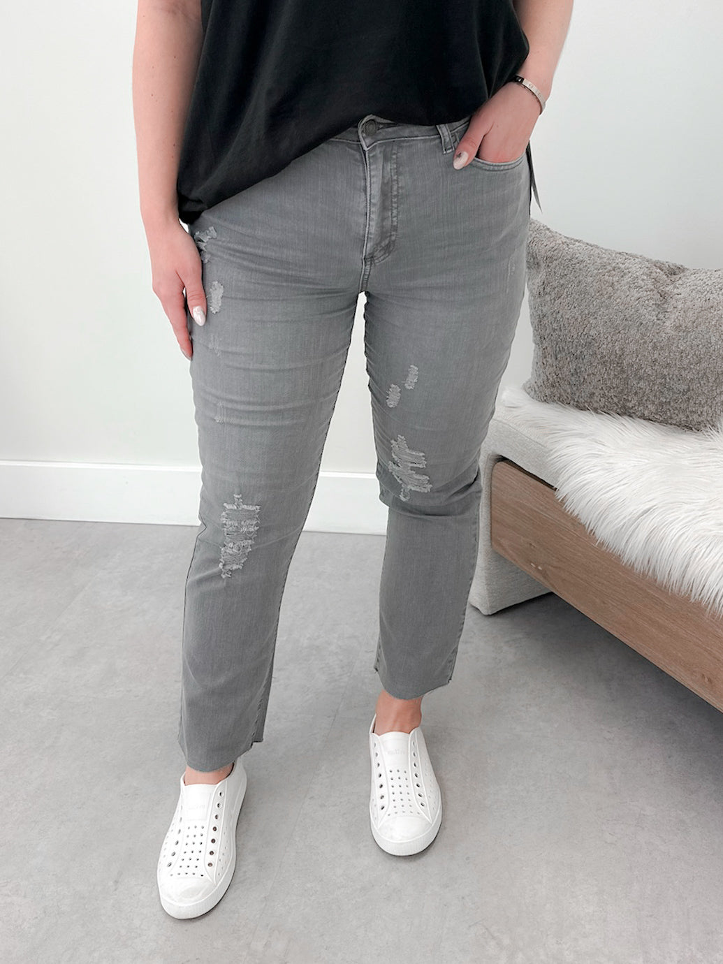 Kayla Jeans in Grey