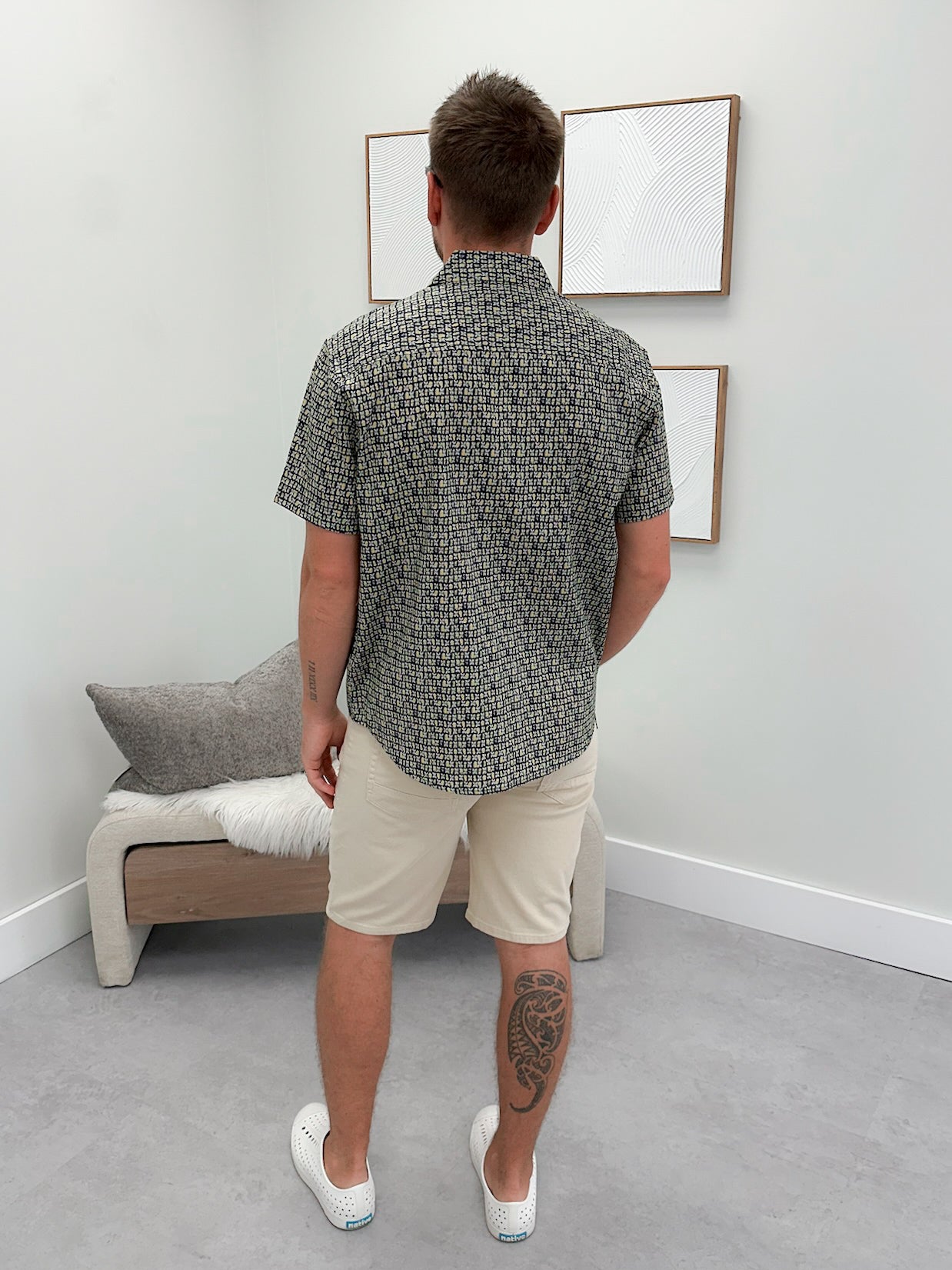 Mens Landon Button Up in Navy
