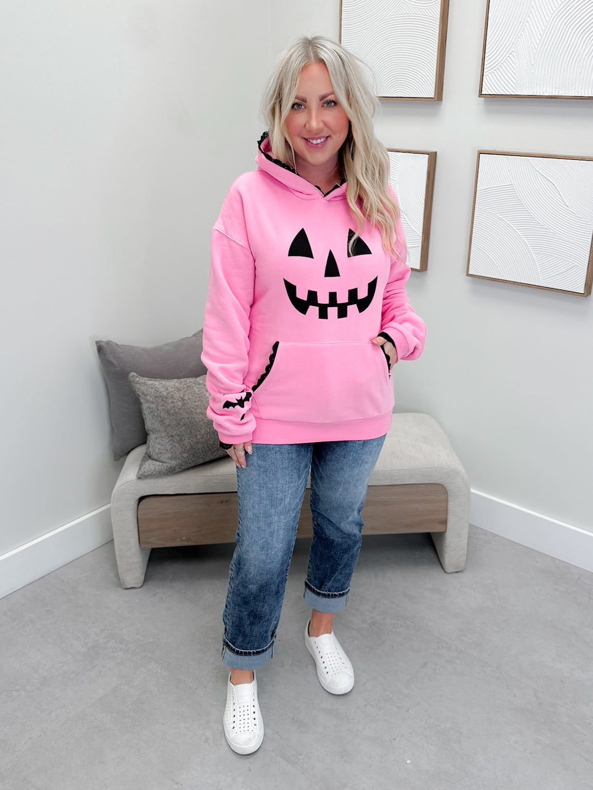 Lil' Miss Pumpkin Comfort Zone Hoodie by Ampersand Ave
