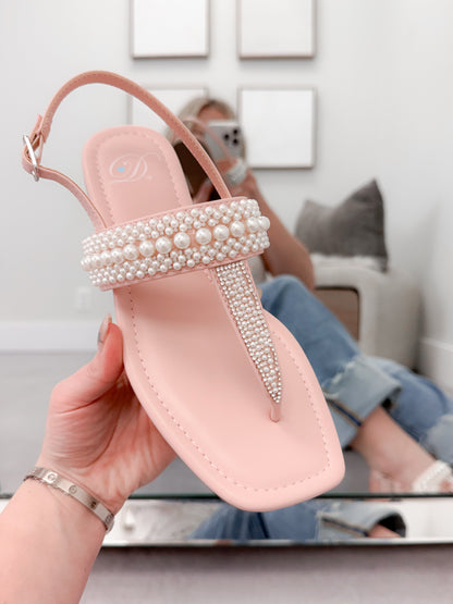 Haute Pearl Sandal in Pink