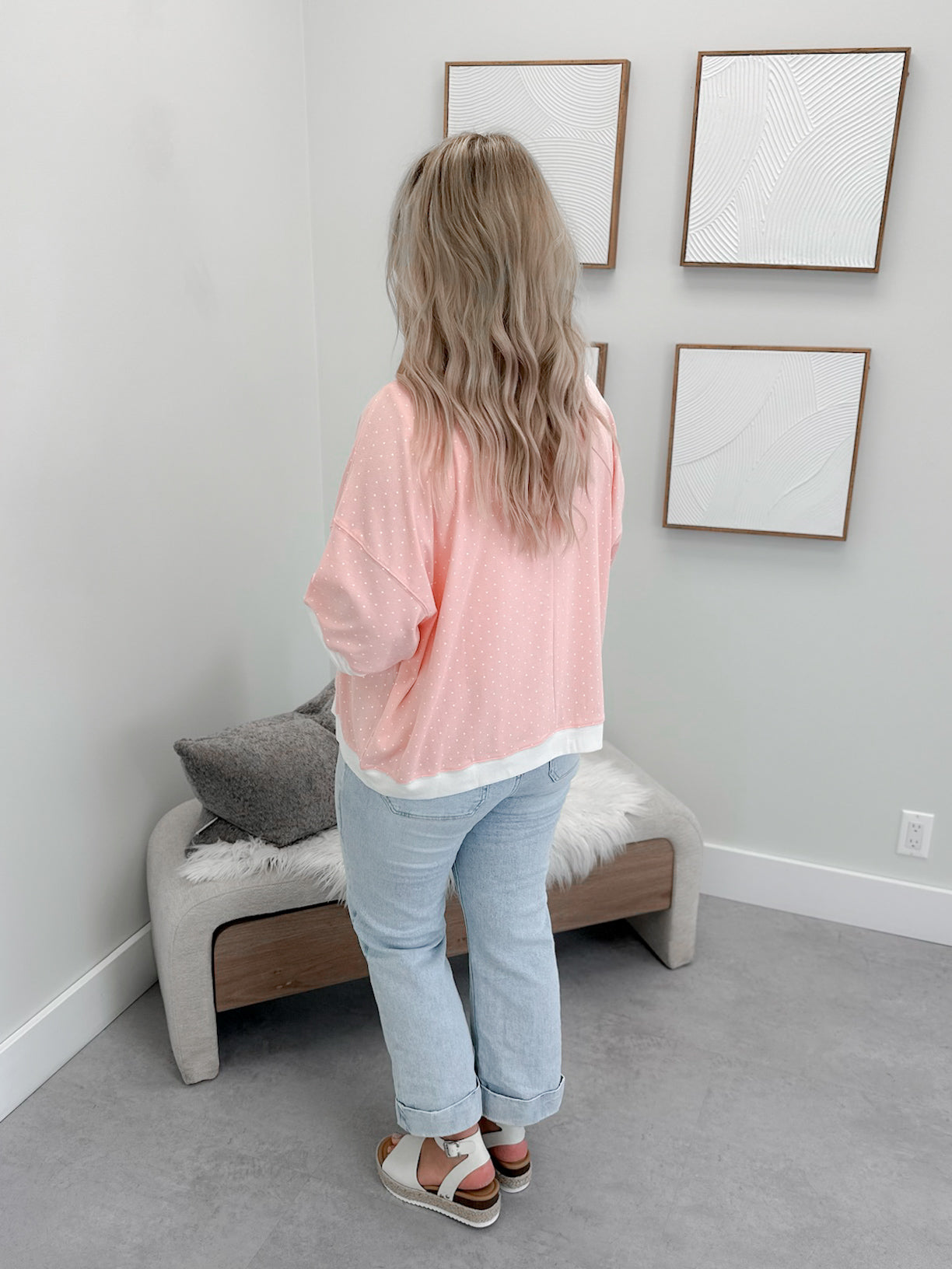 Jonah Polka Dot Tee in Pink