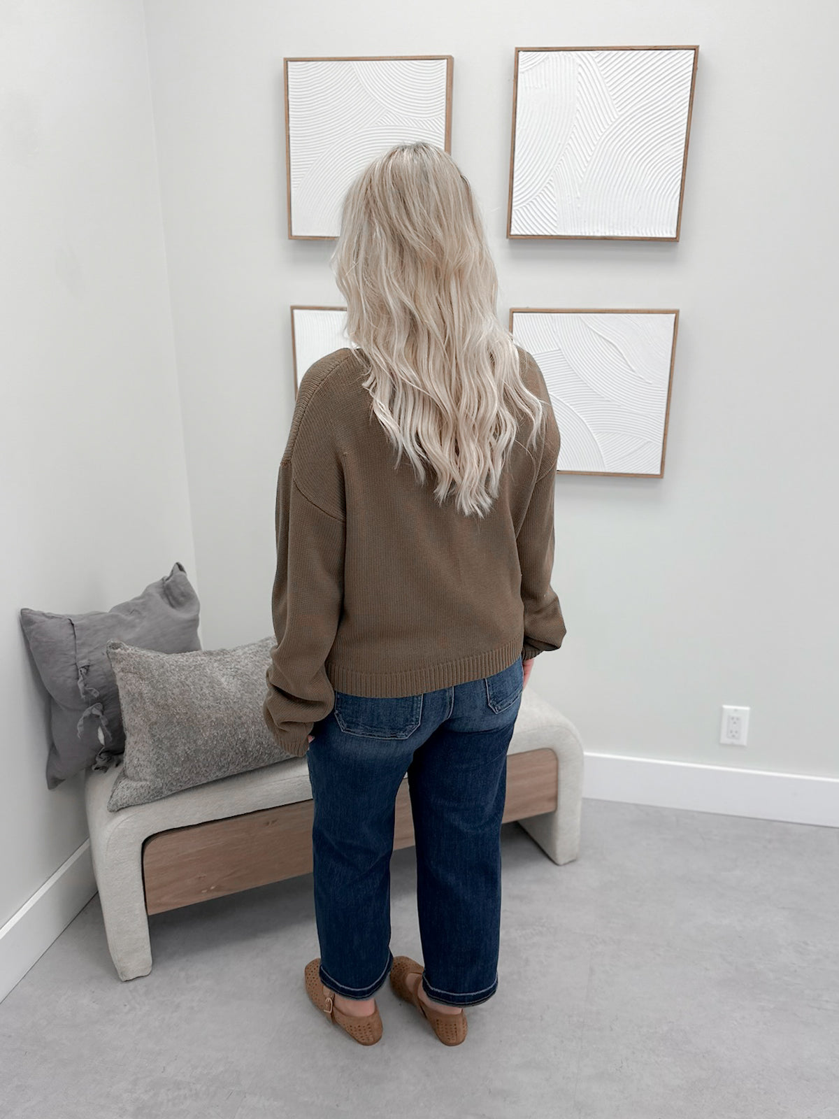Draper Cardigan in Chocolate