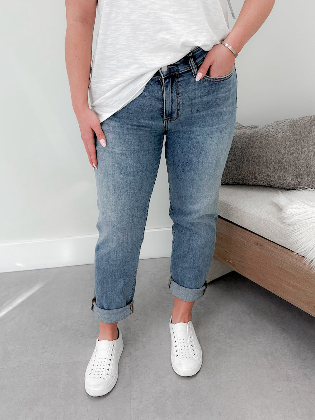 Anna Boyfriend Jeans by Judy Blue