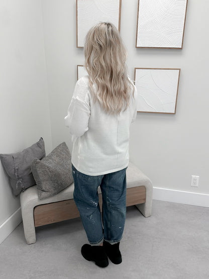 Heather Sweater in Cloud