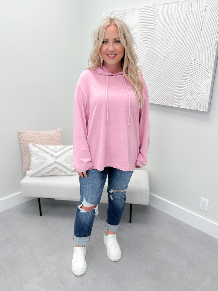 Classic Hoodie in Rose Pink