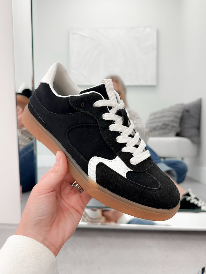 Tastic Lace Up Sneaker in Black by Blowfish