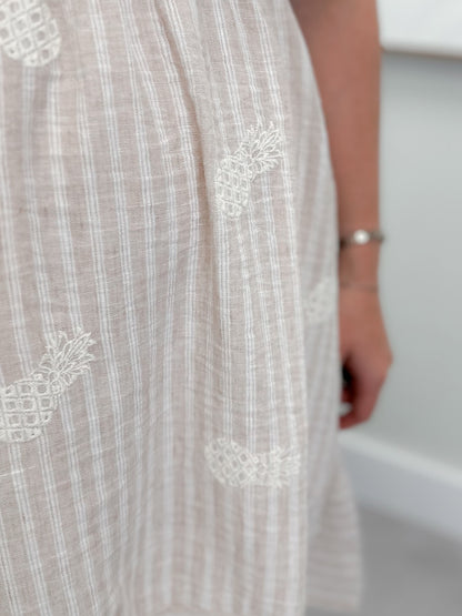 Pineapple Ways Dress in Taupe