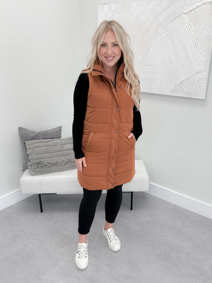 Harlow Vest in Cinnamon