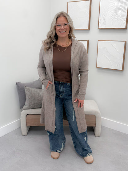 Outlaw Cardigan in Mocha