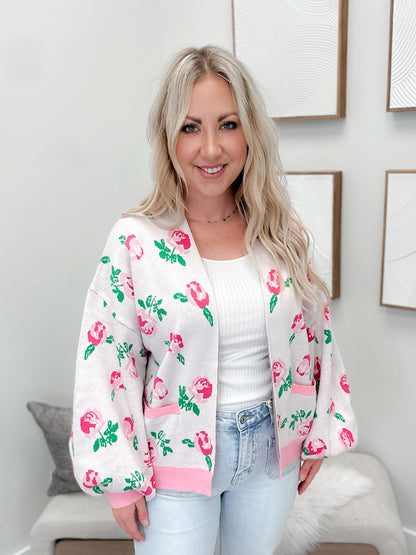 Rose Garden Cardigan - L/O 2X
