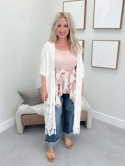 Parksville Cardigan in Off White
