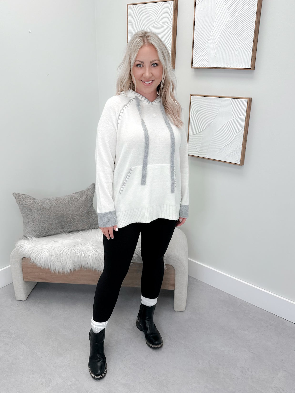 Ollie Sweater in Ivory