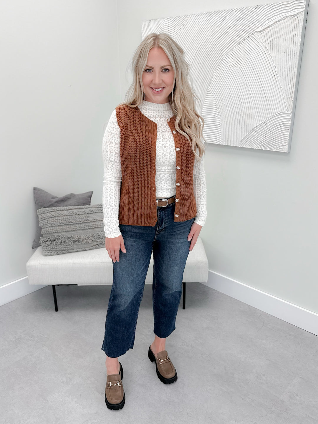 Shay Sweater in Brick