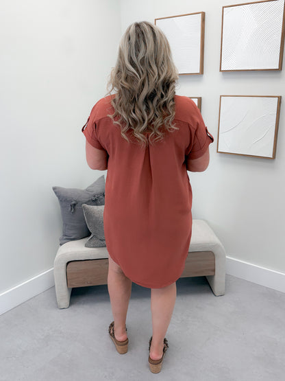 Hayes Dress in Cinnamon