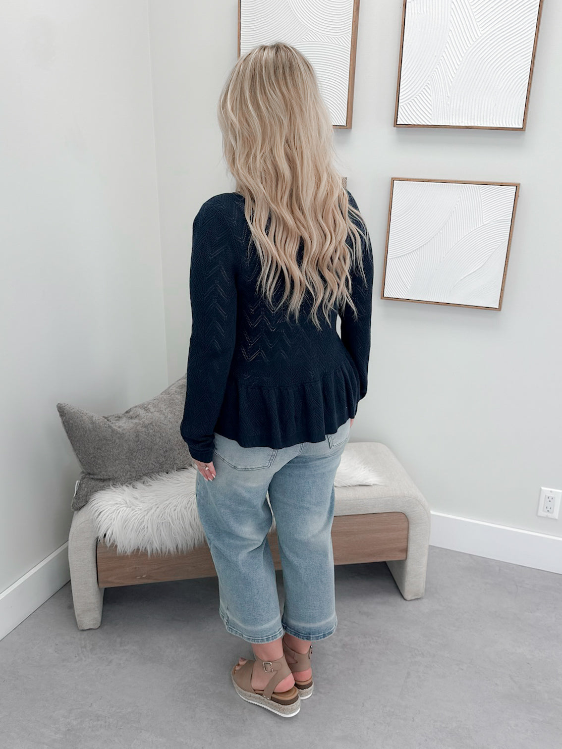 Maren Cardigan in Deep Sea