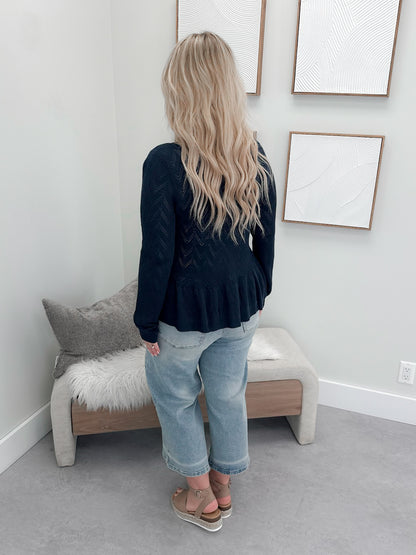 Maren Cardigan in Deep Sea