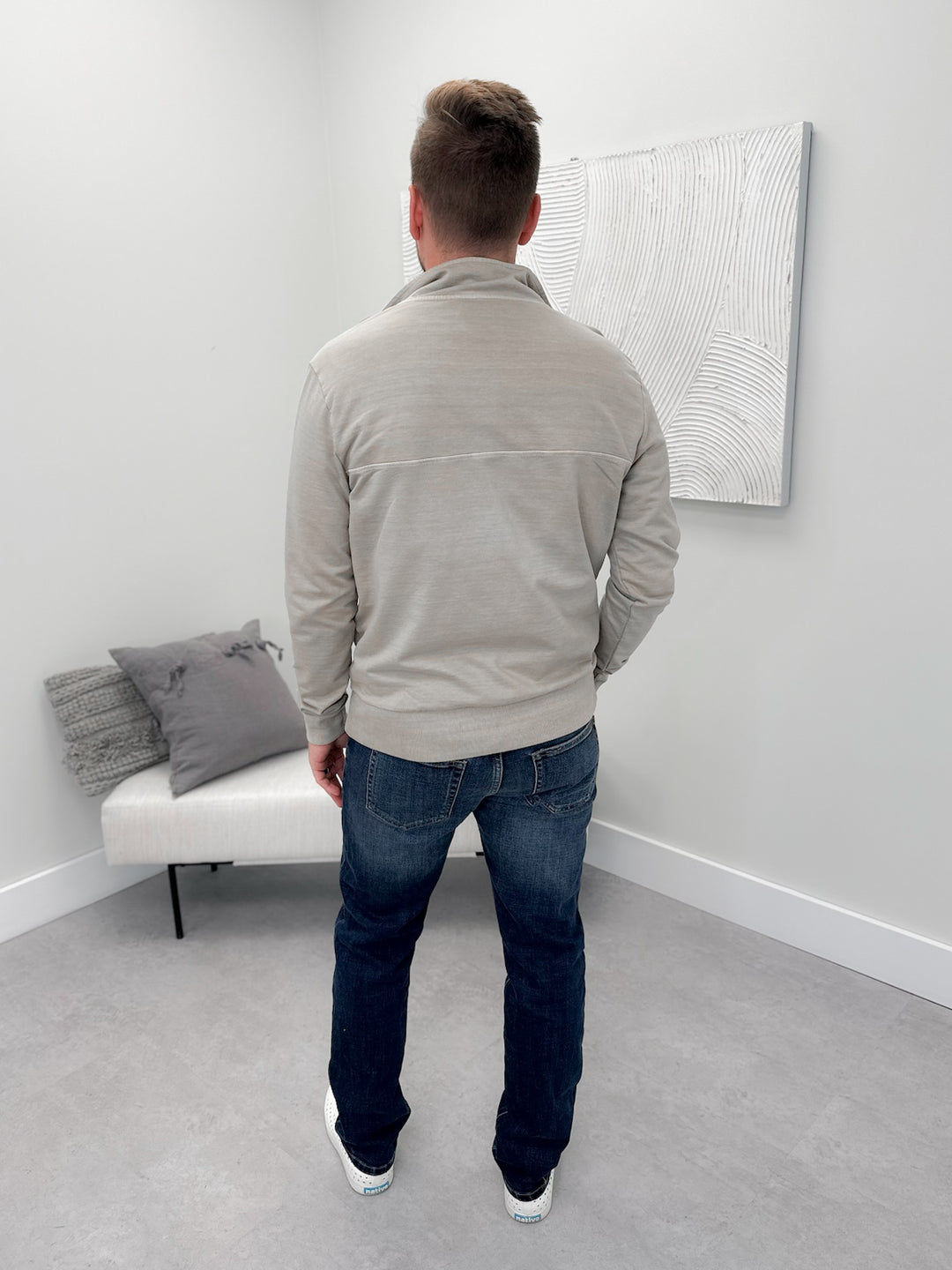 Brock Mens Pullover in Clay
