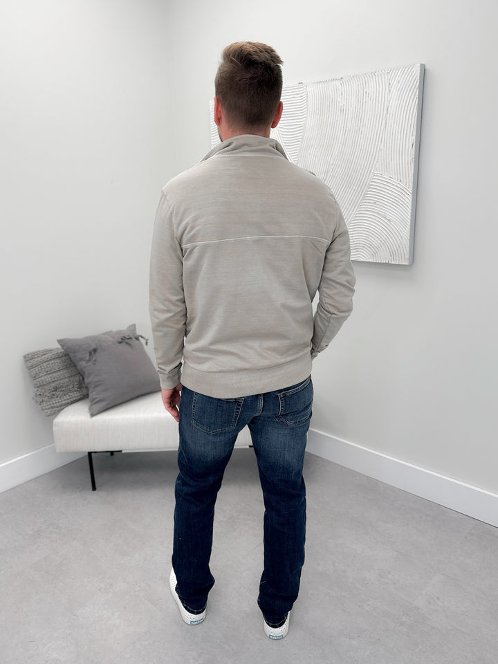 Brock Mens Pullover in Clay