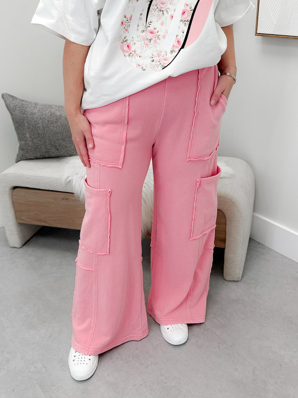 Jive Joggers in Taffy Pink