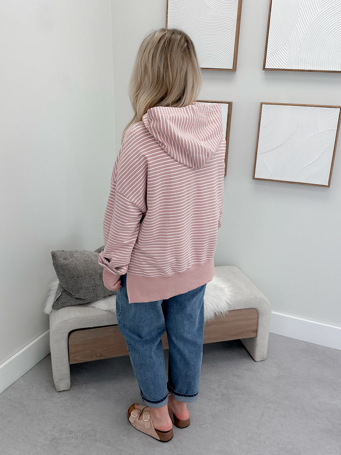 Ressa Hoodie in Dusty Pink