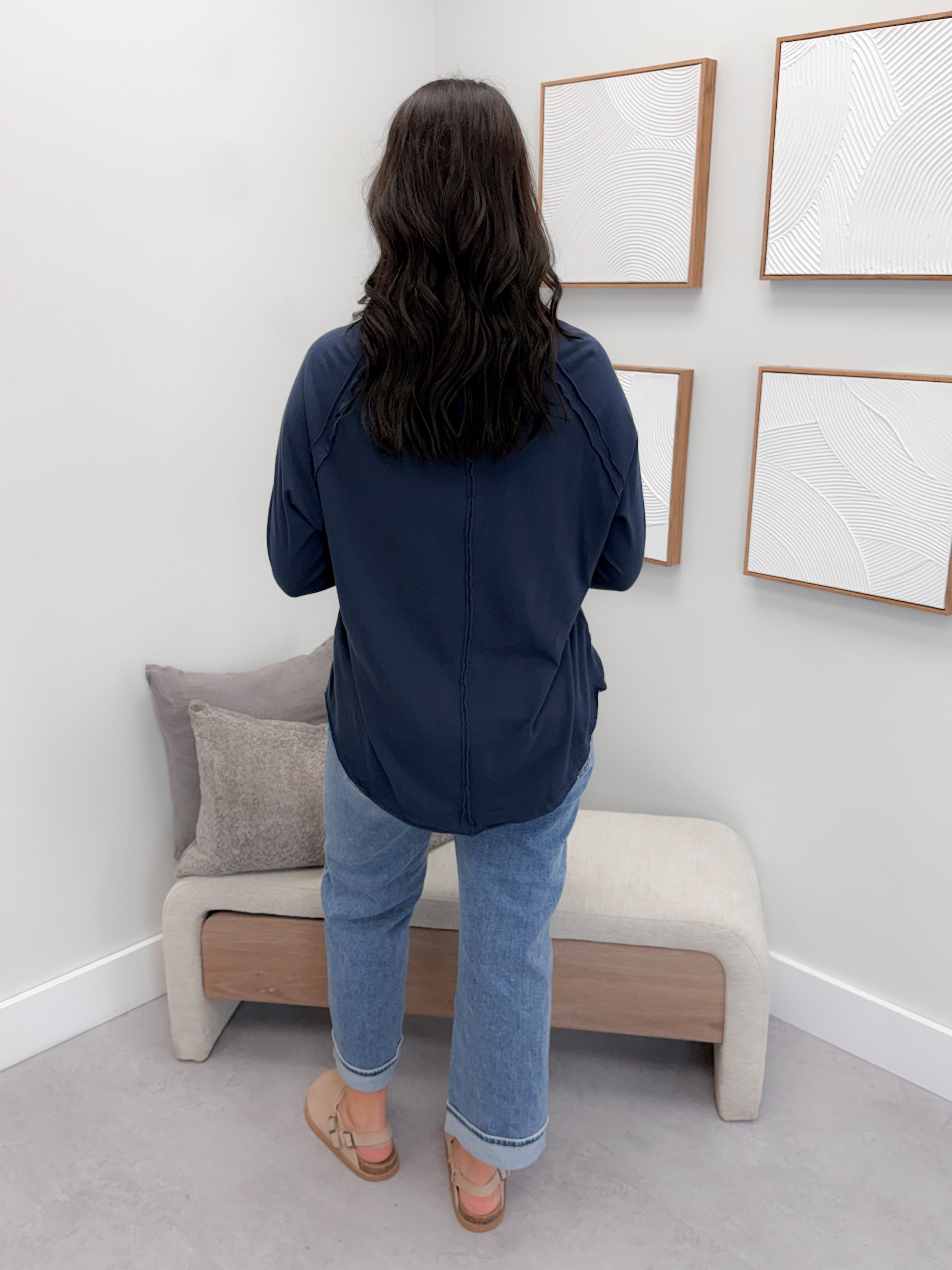 Harlyn Long Sleeve in Navy