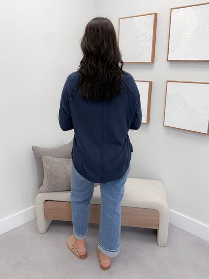 Harlyn Long Sleeve in Navy